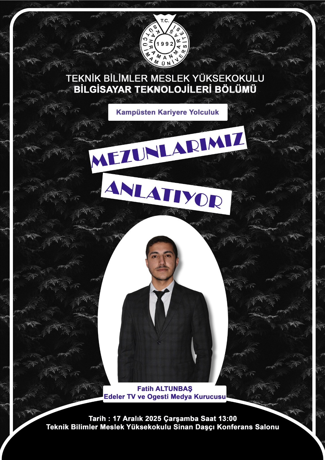 Seminer: Mezunlarımız Anlatıyor - Bilgisayar Teknolojileri Böümü